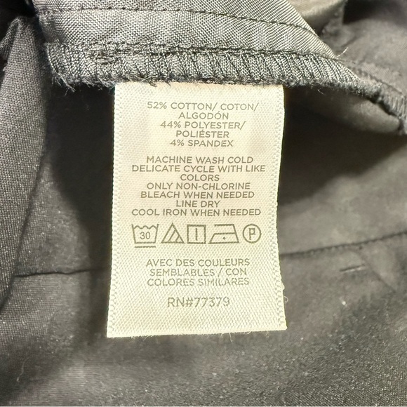 Ann Taylor Factory NWT Women’s The Straight Mid-Rise Pants Black Size 14 - Picture 10 of 11